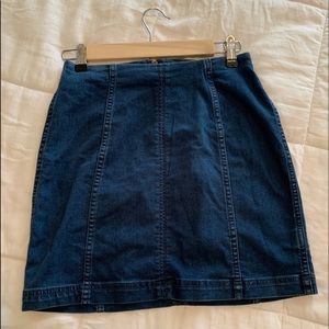 Free People Denim Mini Skirt